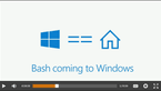 Screenshot #1: Kevin Gallo’s slide from Build 2016 announcing Bash coming to Windows